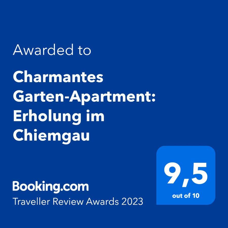 Charmantes Garten-Apartment: Erholung Im Chiemgau Unterwössen المظهر الخارجي الصورة